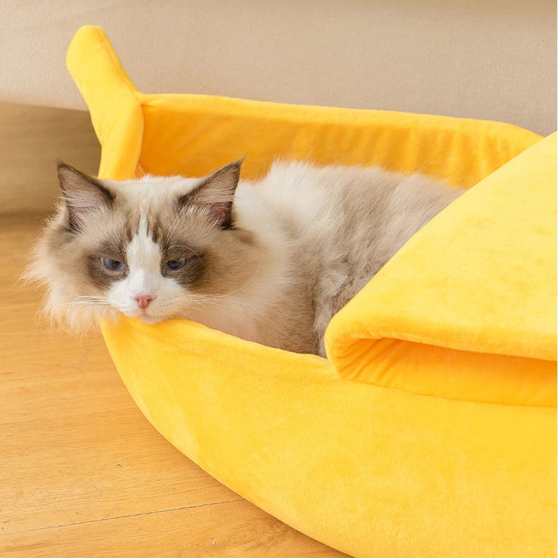Banane lit pour chat